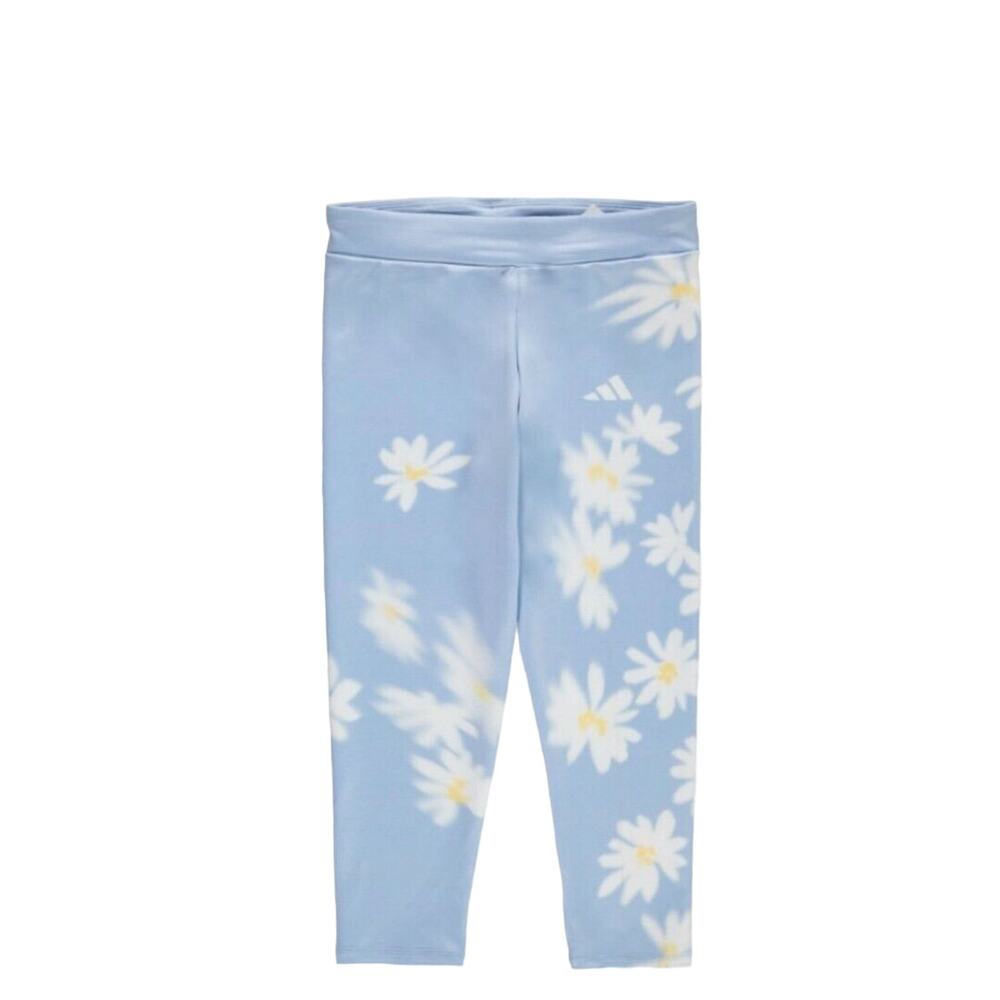 Adidas Girls Aeroready Daisy Blur 7/8 Tights Pants‎ Size XL (16) NWT